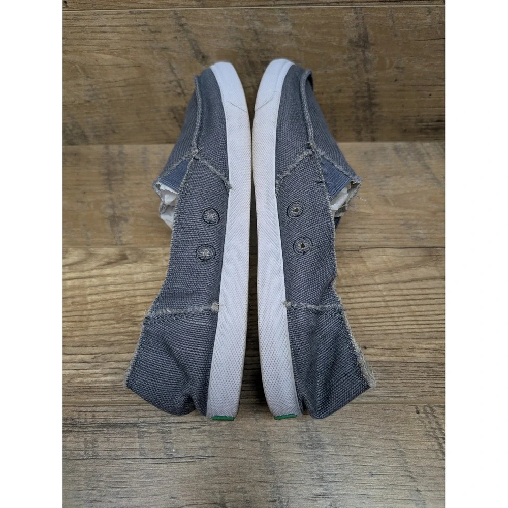 Sanuk Slip On Canvas Shoes‎ Women's Size 10 Gray Casual Skate Surf Style